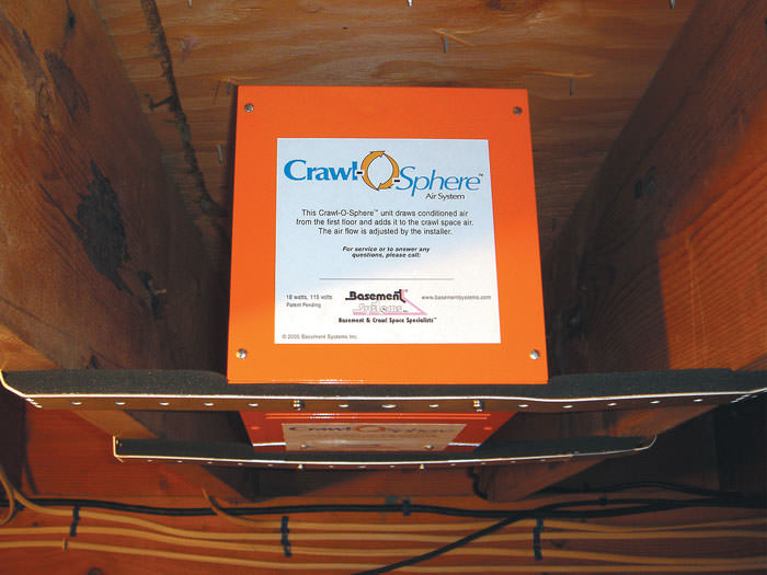 Crawl Space Fan System To Ventilate A Crawl Space In Swift Current