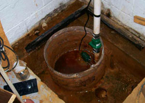 Extreme clogging and rust in a Kindersley sump pump system