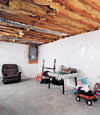 CleanSpace® basement wall vapor barrier installed in Unity