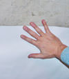 closeup of a plastic basement wall covering on concrete in Unity